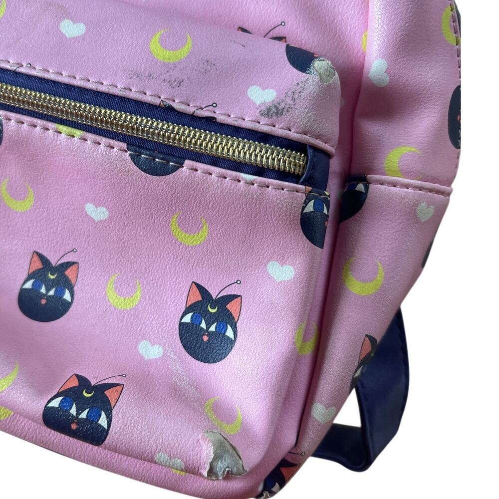 Loungefly Sailor Moon Luna Mini Backpack Pink - Picture 5 of 10